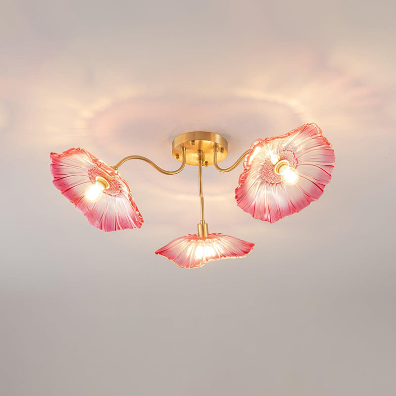 Murano Glass Flowers Ceiling Light – detail 37