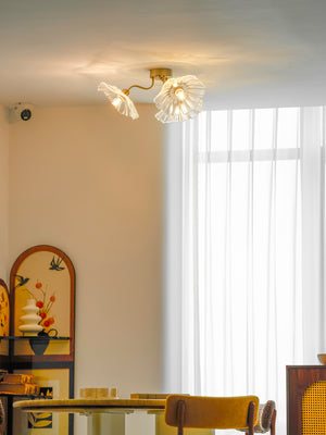Murano Glass Flowers Ceiling Light