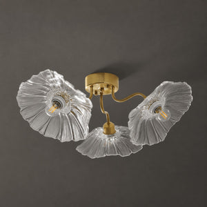 Murano Glass Flowers Ceiling Light