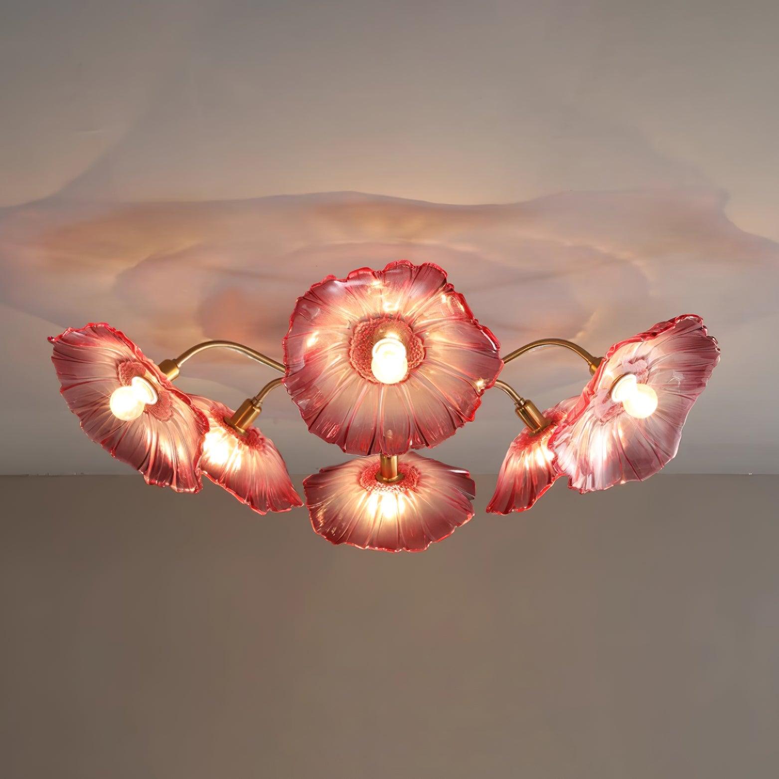 Murano Glass Flowers Ceiling Light - Docos