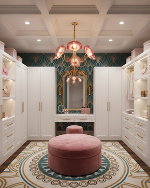 Murano Glass Flowers Chandelier