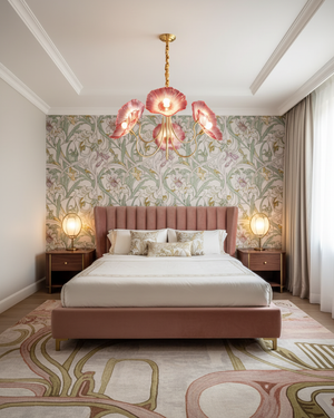 Murano Glass Flowers Chandelier