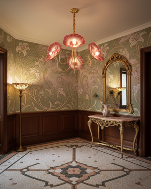 Murano Glass Flowers Chandelier