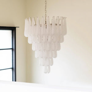 Glass Pinecone Chandelier