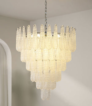 Glass Pinecone Chandelier