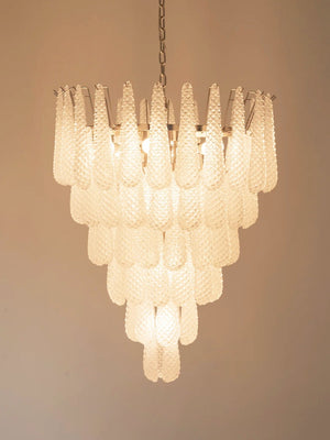 Glass Pinecone Chandelier