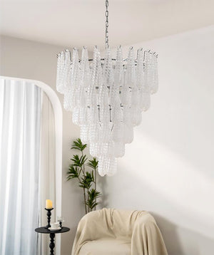 Glass Pinecone Chandelier