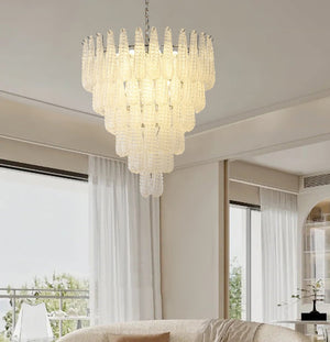 Glass Pinecone Chandelier