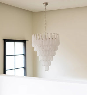 Glass Pinecone Chandelier