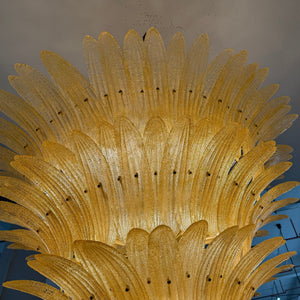 Glass Palmette Chandelier