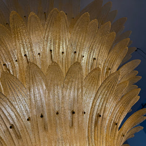 Glass Palmette Chandelier