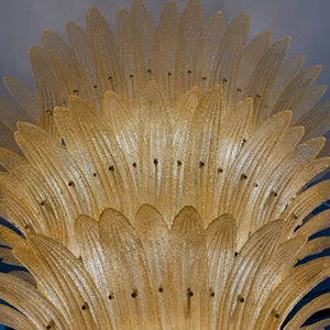 Glass Palmette Chandelier