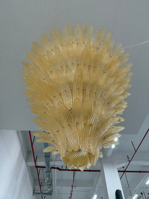 Glass Palmette Chandelier