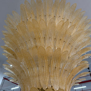 Glass Palmette Chandelier