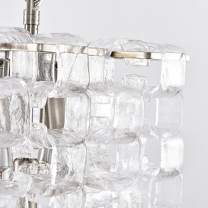 Glass Poliarte Interlocking Chandelier