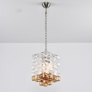 Glass Poliarte Interlocking Chandelier