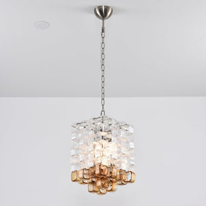 Glass Poliarte Interlocking Chandelier