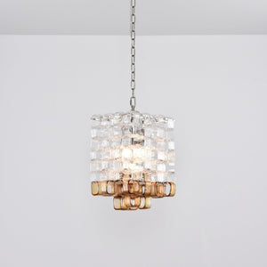 Glass Poliarte Interlocking Chandelier
