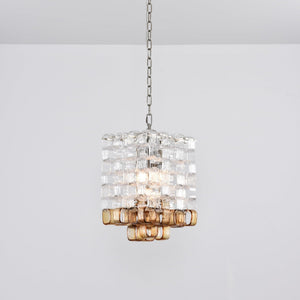 Glass Poliarte Interlocking Chandelier