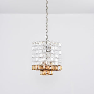 Glass Poliarte Interlocking Chandelier