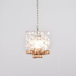 Glass Poliarte Interlocking Chandelier