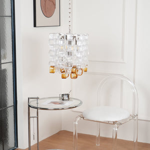 Glass Poliarte Interlocking Chandelier