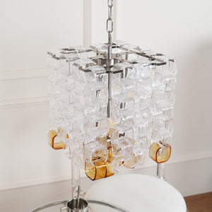 Glass Poliarte Interlocking Chandelier