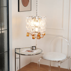 Glass Poliarte Interlocking Chandelier