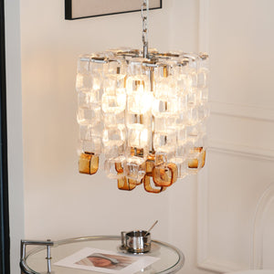 Glass Poliarte Interlocking Chandelier