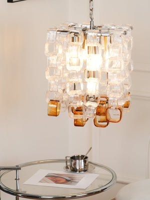 Glass Poliarte Interlocking Chandelier