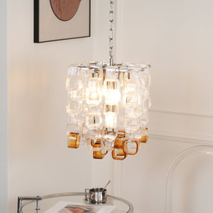 Glass Poliarte Interlocking Chandelier
