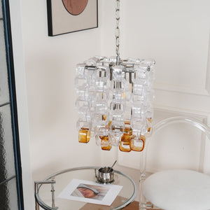 Glass Poliarte Interlocking Chandelier