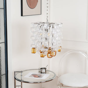 Glass Poliarte Interlocking Chandelier