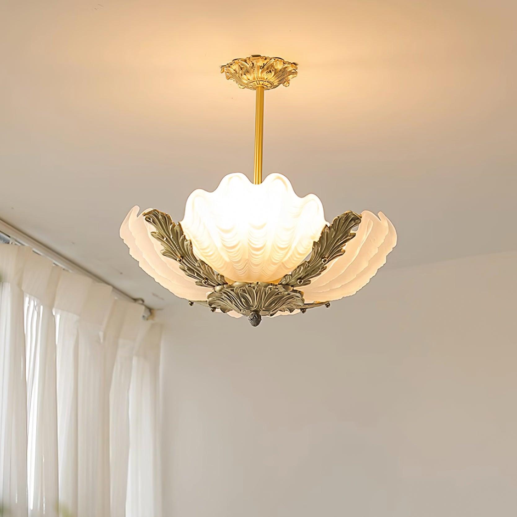 Murano Shell Pendant Lamp 18.8″- 16.5″