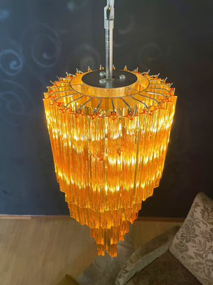 Spiral Prism Glass Chandelier