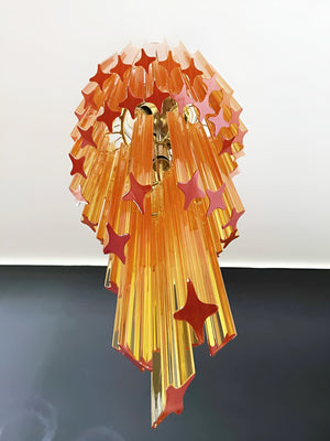 Spiral Prism Glass Chandelier