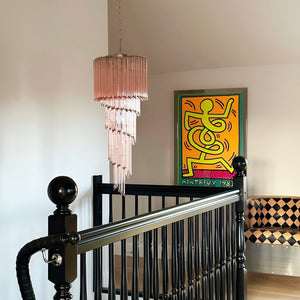 Spiral Prism Glass Chandelier