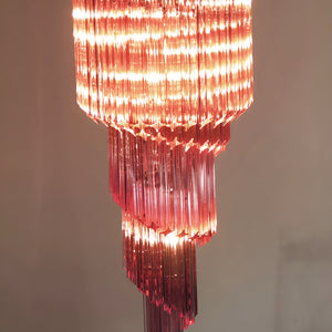 Spiral Prism Glass Chandelier