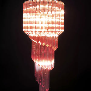 Spiral Prism Glass Chandelier