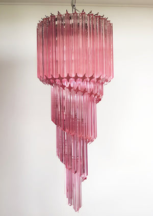 Spiral Prism Glass Chandelier