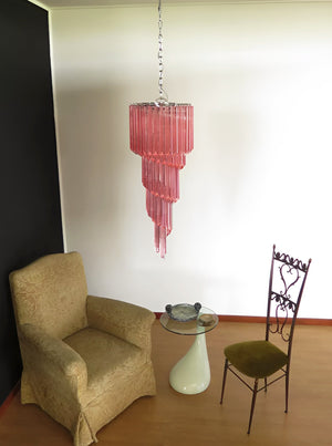 Spiral Prism Glass Chandelier