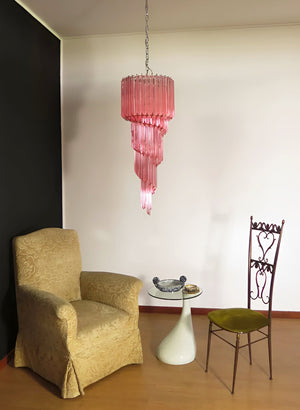 Spiral Prism Glass Chandelier
