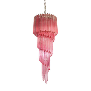 Spiral Prism Glass Chandelier