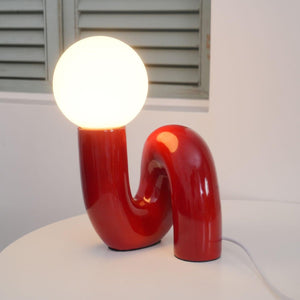 N Shape Glass Table Lamp 10.2″- 15.8″ - Docos