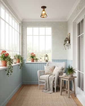 Nalia Amber Ceiling Light