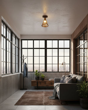 Nalia Amber Ceiling Light