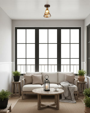 Nalia Amber Ceiling Light