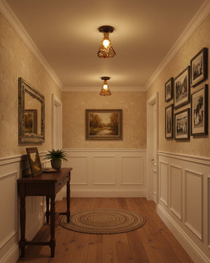 Nalia Amber Ceiling Light