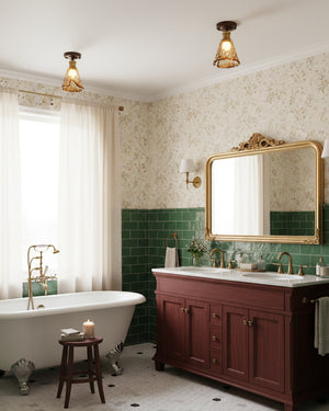 Nalia Amber Ceiling Light