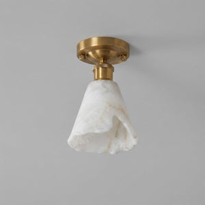 Nalia Alabaster Semi-Flush Mount
